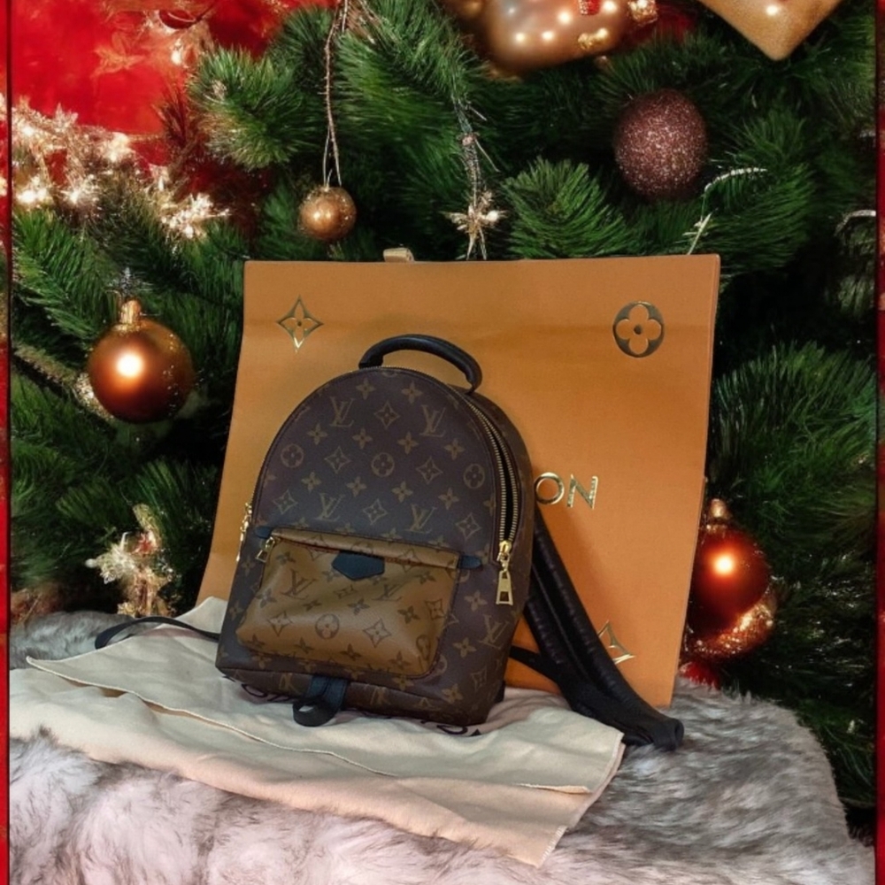 Louis Vuitton Vintage - Monogram Reverse Palm Springs PM Backpack - Brown - Canv